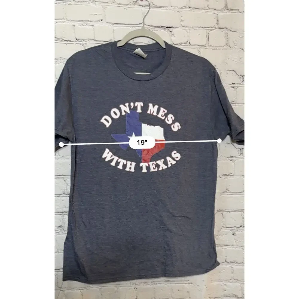 Don't Mess With Vintage Texas Longhorn Lone Star State Gift Mens T-Shirt Blue M